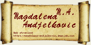 Magdalena Anđelković vizit kartica